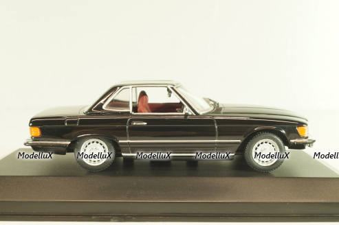 Mercedes-Benz 350 SL (R107) hardtop 1971, black, 430033451, Minichamps 1:43