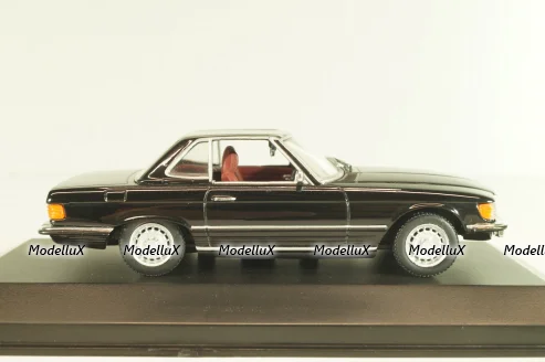 Mercedes-Benz 350 SL (R107) hardtop 1971, black, 430033451, Minichamps 1:43