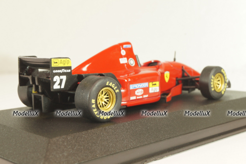 Ferrari 412 T2 #27, Formula 1 1995, Jean Alesi, 7174020, Atlas 1:43