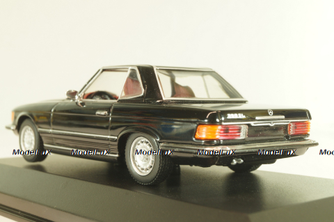 Mercedes-Benz 350 SL (R107) hardtop 1971, black, 430033451, Minichamps 1:43