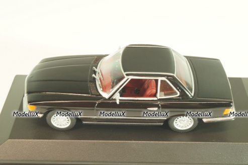 Mercedes-Benz 350 SL (R107) hardtop 1971, black, 430033451, Minichamps 1:43