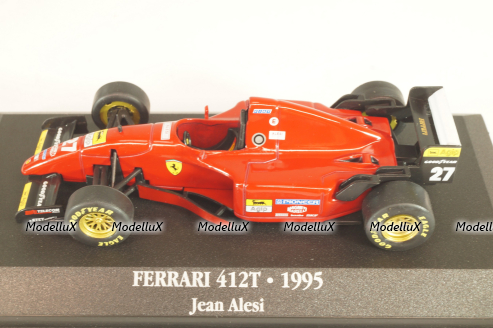 Ferrari 412 T2 #27, Formula 1 1995, Jean Alesi, 7174020, Atlas 1:43