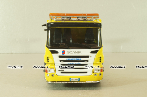 Scania P320 tow truck 2004, yellow, CAMD086, Camion D'epoca #86, Deagostini 1:43