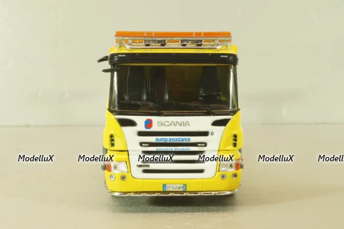 Scania P320 tow truck 2004, yellow, CAMD086, Camion D'epoca #86, Deagostini 1:43