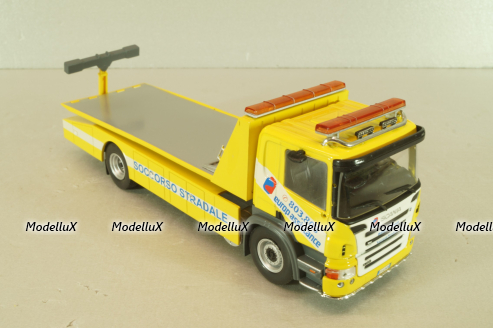 Scania P320 tow truck 2004, yellow, CAMD086, Camion D'epoca #86, Deagostini 1:43