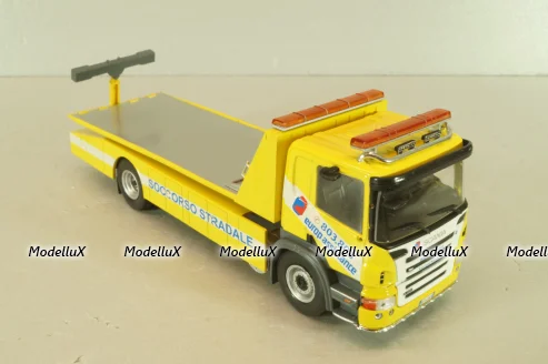 Scania P320 tow truck 2004, yellow, CAMD086, Camion D'epoca #86, Deagostini 1:43