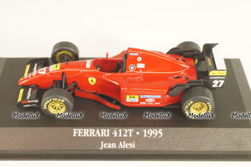 Ferrari 412 T2 #27, Formula 1 1995, Jean Alesi, 7174020, Atlas 1:43