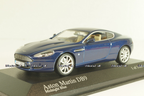 Aston Martin DB9 2003, blue, 400137321, Minichamps 1:43