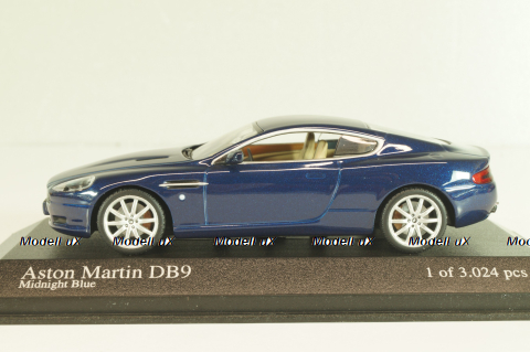 Aston Martin DB9 2003, blue, 400137321, Minichamps 1:43