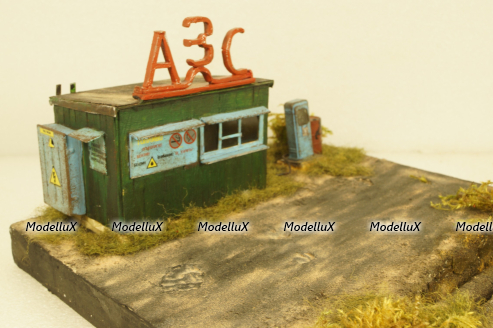 Диорама АЗС, Modellux 1:43