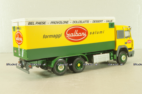 Iveco 190.48 Turbostar "Salbani" truck 1989, yellow/green, CAMD081, Camion D'epoca #81, Deagostini 1:43