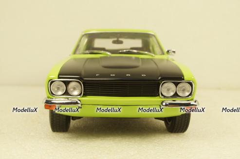 Ford Capri RS 2600 MKI 1970 lightgreen/black, 150089075, Minichamps 1:18