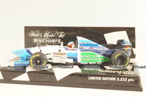 Benetton Renault F1 #3 Launch version J.Alesi 1996, Formula 1, 430960093, Minichamps 1:43