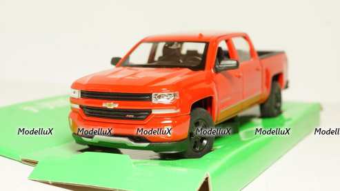 Chevrolet Silverado red, Welly 1:24