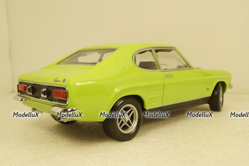 Ford Capri RS 2600 MKI 1970 lightgreen/black, 150089075, Minichamps 1:18