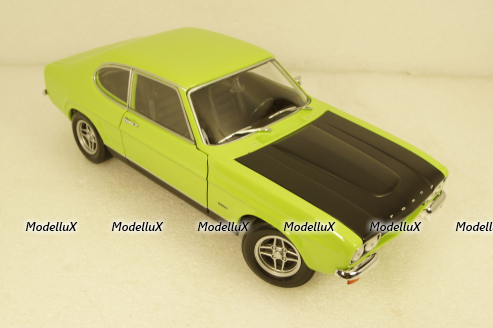 Ford Capri RS 2600 MKI 1970 lightgreen/black, 150089075, Minichamps 1:18