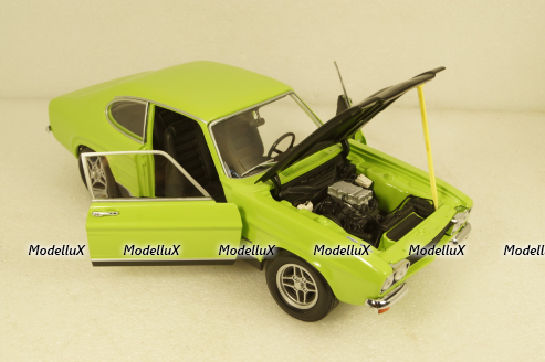 Ford Capri RS 2600 MKI 1970 lightgreen/black, 150089075, Minichamps 1:18