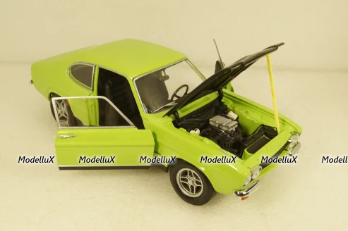 Ford Capri RS 2600 MKI 1970 lightgreen/black, 150089075, Minichamps 1:18
