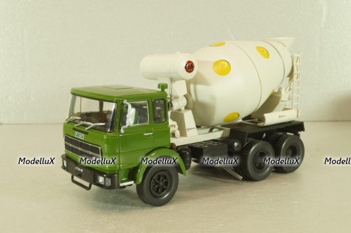Fiat 697 NP mixer truck 1969, green/grey, CAMD082, Camion D'epoca #84, Deagostini 1:43