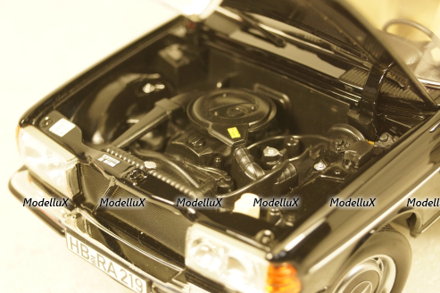 Mercedes 230E (W123) 1980, black, 183711, Norev 1:18