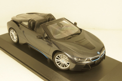 BMW I8 Roadster (I15) 2017 grey metallic, 155027030, Minichamps 1:18