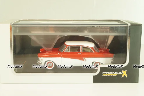 Ford Taunus 17M 1957, red/white, PRD387, PremiumX 1:43