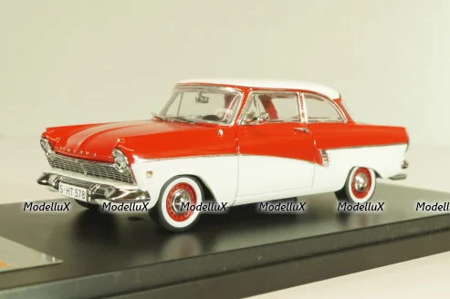 Ford Taunus 17M 1957, red/white, PRD387, PremiumX 1:43