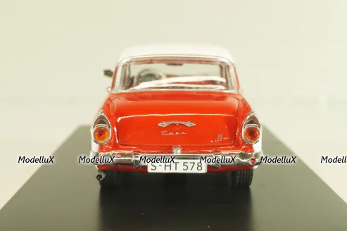 Ford Taunus 17M 1957, red/white, PRD387, PremiumX 1:43
