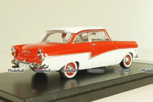 Ford Taunus 17M 1957, red/white, PRD387, PremiumX 1:43