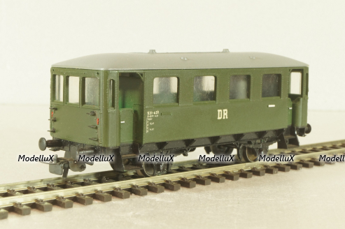 Вагон пассажирский DR #531-431  2-axel, green, E647 5/314-01, Piko 1:87