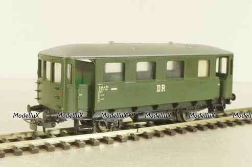 Вагон пассажирский DR #531-431  2-axel, green, E647 5/314-01, Piko 1:87