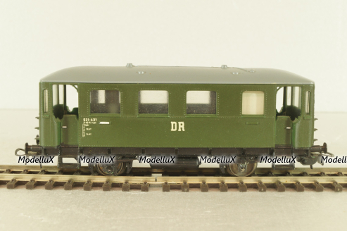 Вагон пассажирский DR #531-431  2-axel, green, E647 5/314-01, Piko 1:87