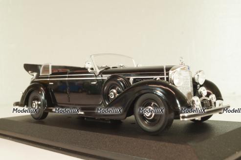 Mercedes 770K Convertible black, CLC317N, IXO 1:43