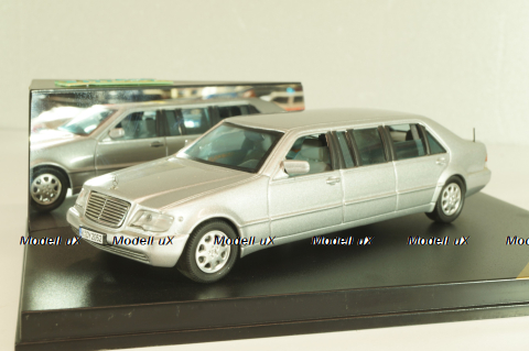 Mercedes-Benz S 600 (W140) Pullmann 1999, silver, VMC99025, Vitesse 1:43 Уценка!