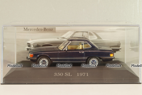 Mercedes-Benz 350 SL (R107) hardtop 1971, MBOMS010, Mercedes-Benz Offizielle Modell Sammlung #10, Altaya 1:43