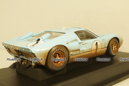 Ford GT40 MK II Dirty Version #1 24h LeMans 1966 Miles, Hulme, Shelby Collectibles 1:18