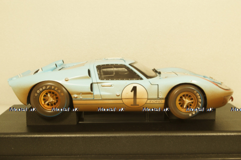 Ford GT40 MK II Dirty Version #1 24h LeMans 1966 Miles, Hulme, Shelby Collectibles 1:18