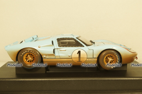 Ford GT40 MK II Dirty Version #1 24h LeMans 1966 Miles, Hulme, Shelby Collectibles 1:18