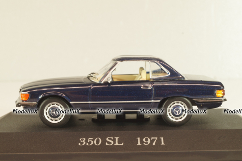 Mercedes-Benz 350 SL (R107) hardtop 1971, MBOMS010, Mercedes-Benz Offizielle Modell Sammlung #10, Altaya 1:43