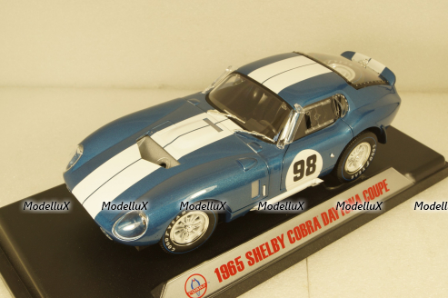 Shelby Cobra Daytona Coupe #98 1965 blue, Shelby Collectibles 1:18