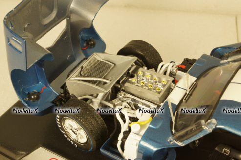 Shelby Cobra Daytona Coupe #98 1965 blue, Shelby Collectibles 1:18