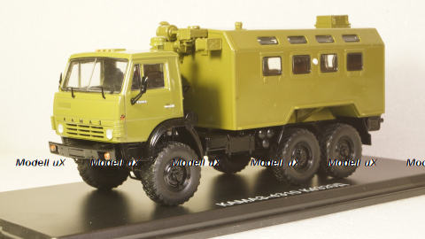КАМАЗ-4310 К4320Д кунг 6х6 военный 1982, хаки, SSM1452, SSM 1:43