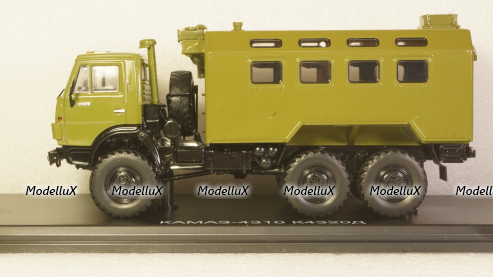 КАМАЗ-4310 К4320Д кунг 6х6 военный 1982, хаки, SSM1452, SSM 1:43