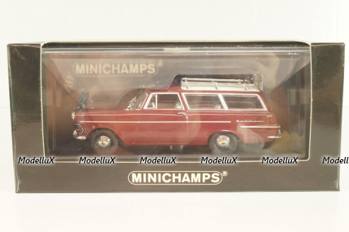 Opel Rekord Caravan 1960, rubin, 430040212, Minichamps 1:43