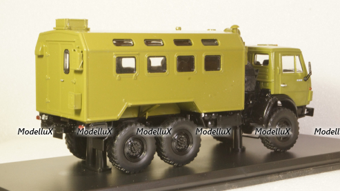 КАМАЗ-4310 К4320Д кунг 6х6 военный 1982, хаки, SSM1452, SSM 1:43