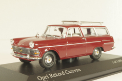 Opel Rekord Caravan 1960, rubin, 430040212, Minichamps 1:43