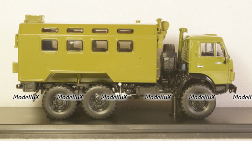 КАМАЗ-4310 К4320Д кунг 6х6 военный 1982, хаки, SSM1452, SSM 1:43