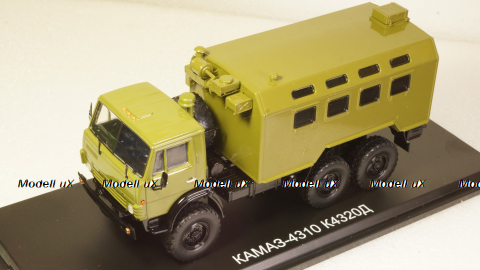 КАМАЗ-4310 К4320Д кунг 6х6 военный 1982, хаки, SSM1452, SSM 1:43