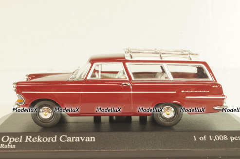Opel Rekord Caravan 1960, rubin, 430040212, Minichamps 1:43