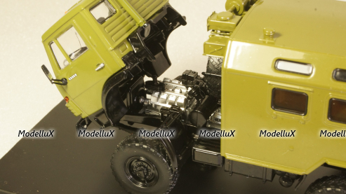 КАМАЗ-4310 К4320Д кунг 6х6 военный 1982, хаки, SSM1452, SSM 1:43